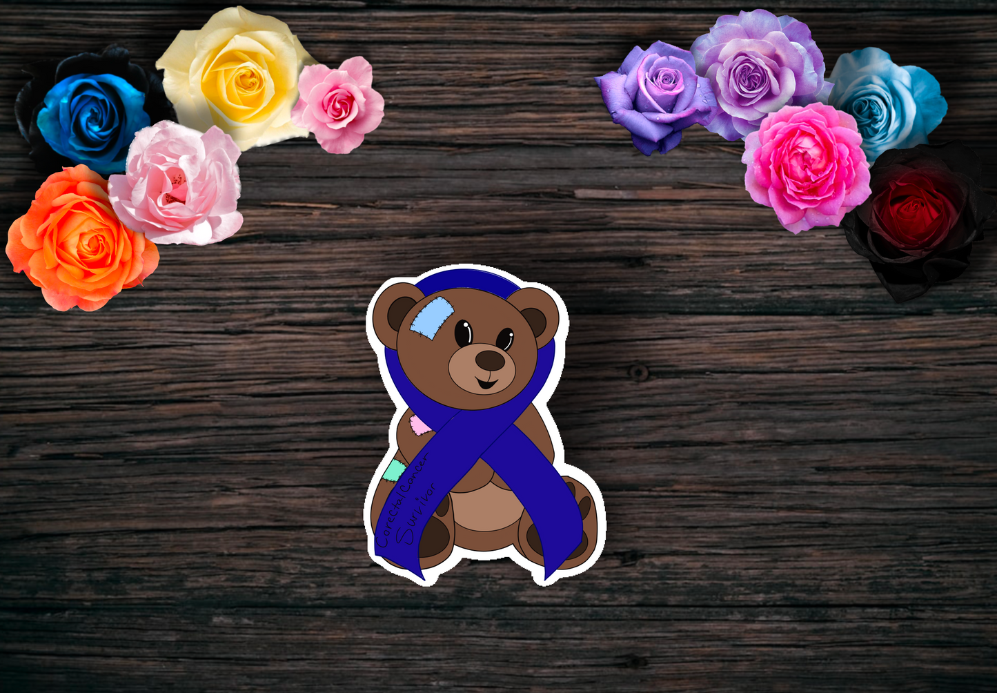 Cancer Survivor Teddy Bear Stickers