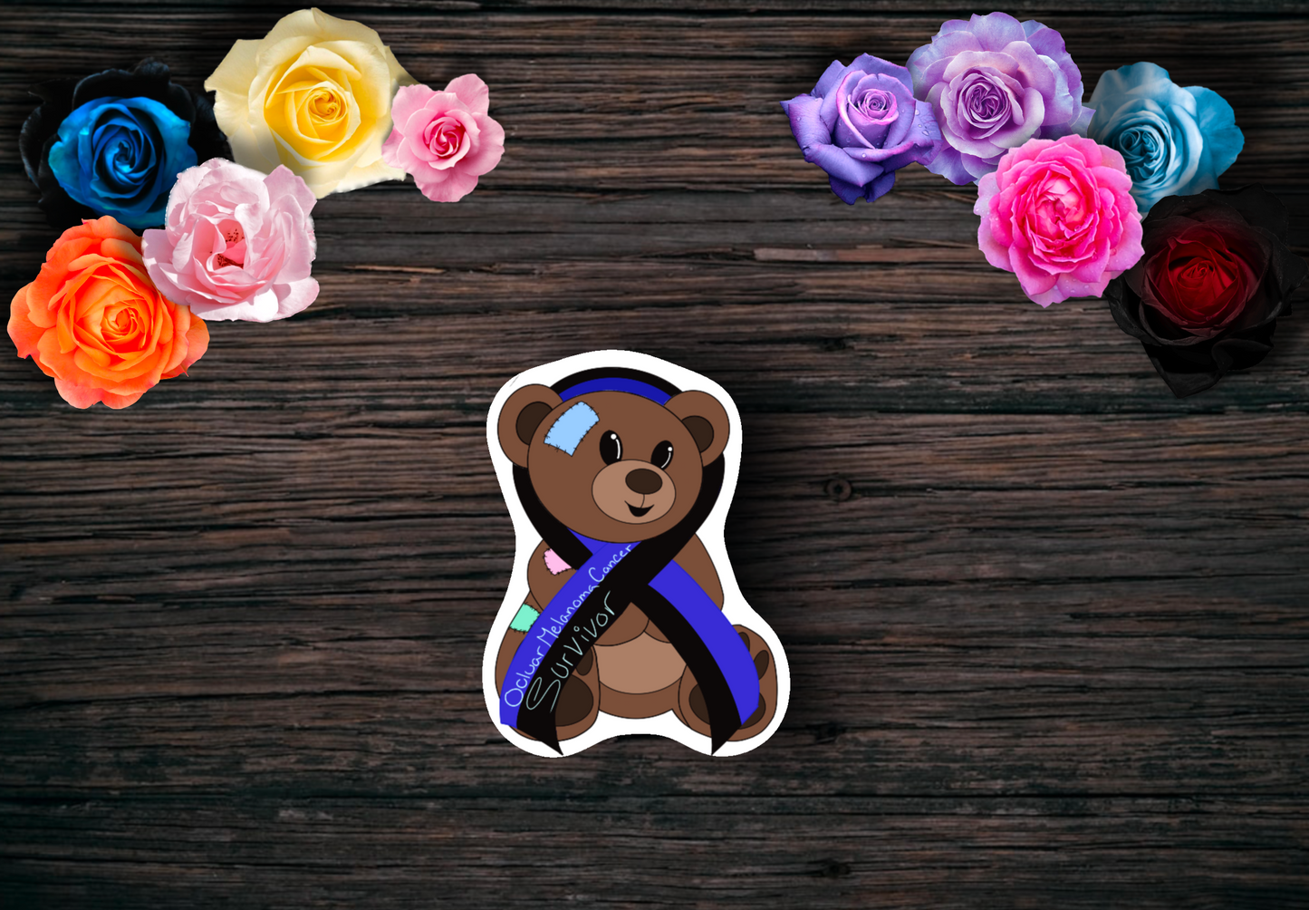 Cancer Survivor Teddy Bear Stickers