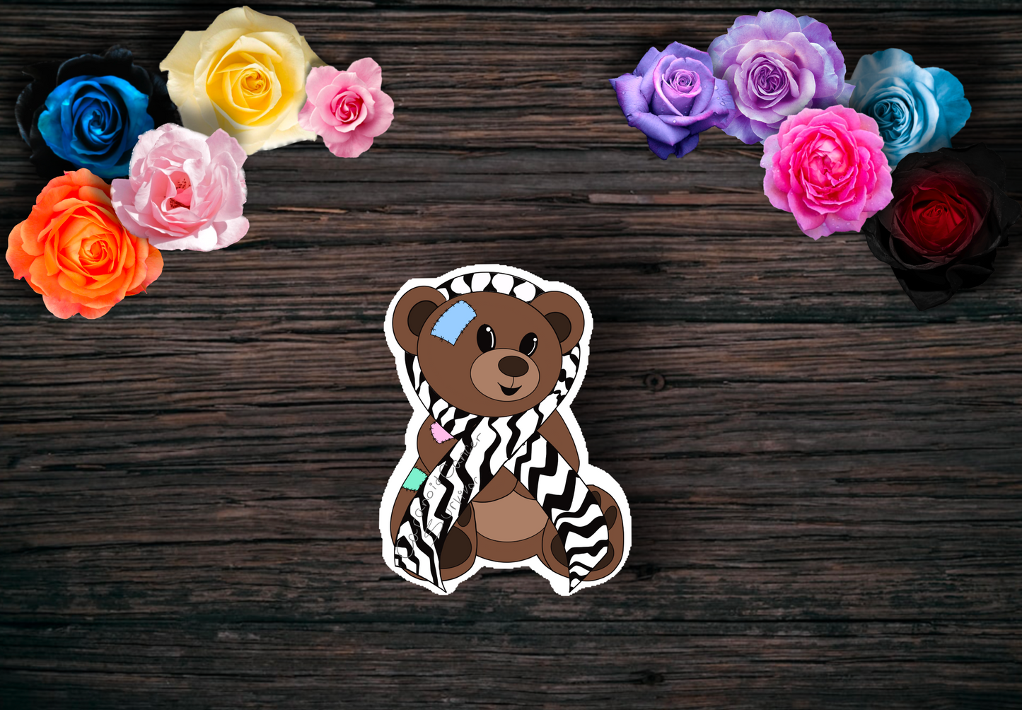 Cancer Survivor Teddy Bear Stickers