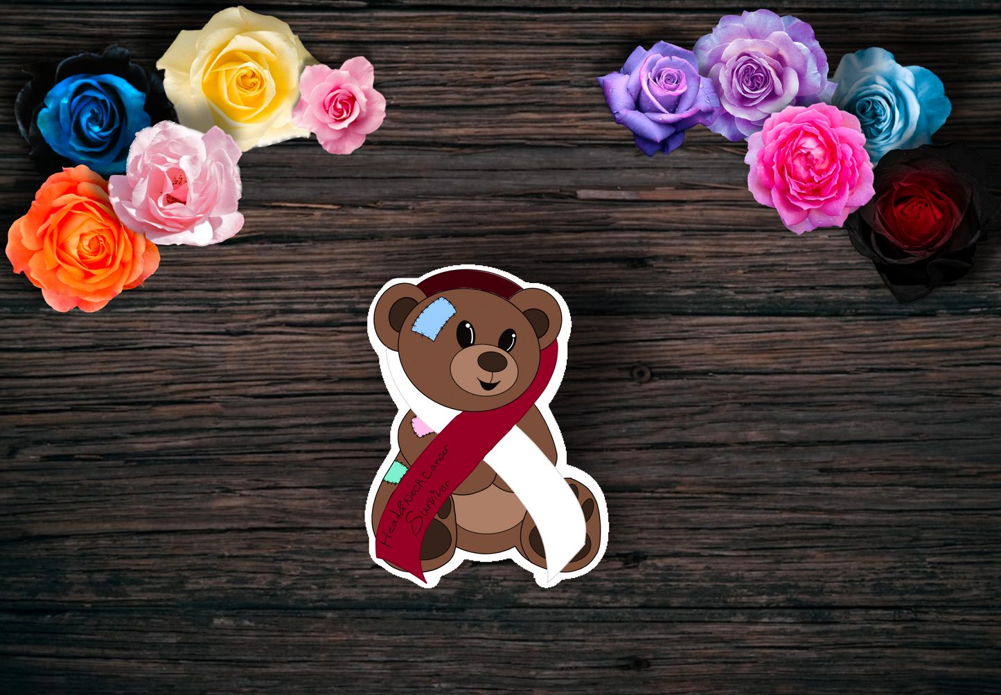 Cancer Survivor Teddy Bear Stickers