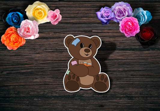 Medication Teddy; Chronic Illness Teddies Sticker